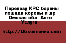 Перевезу КРС бараны лошади коровы и др - Омская обл. Авто » Услуги   